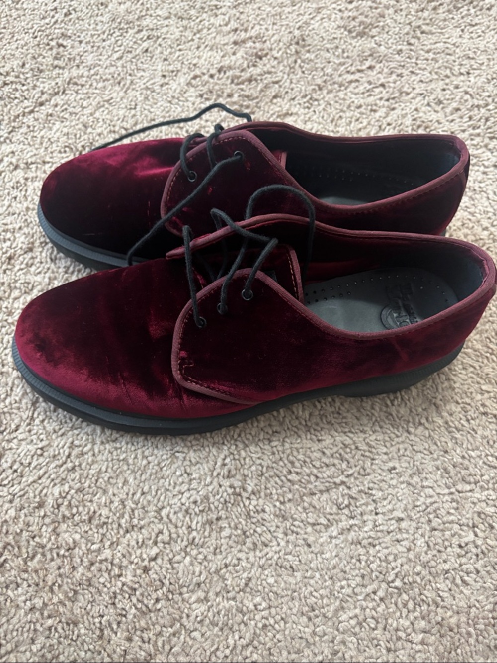 Dr Martens Velvet  Shoes - Picture 2 of 5